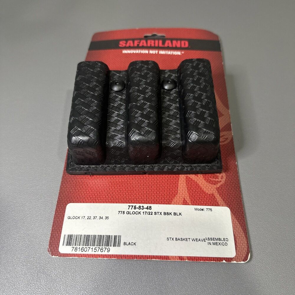 Safariland Slimline Open Top Triple Mag Holder for GLOCK MAGAZINES 775-83-48